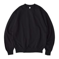 Los Angeles Apparel Long Sleeve Garment Dye French Terry Pullover - Black