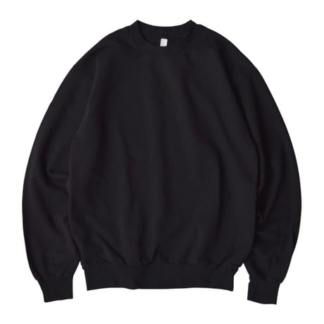 Los Angeles Apparel Long Sleeve Garment Dye French Terry Pullover - Black