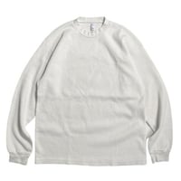 Los Angeles Apparel TX407GD L/S Garment Dye Heavy Thermal Crewneck - White
