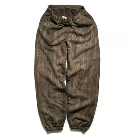 Los Angeles Apparel HF04DD 14oz Heavy Fleece Pants Drip Dye - Olive