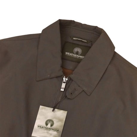 Weatherproof Microfiber Golf Jacket - Brown