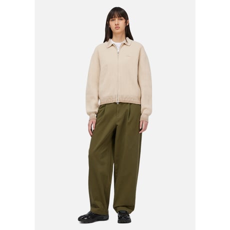 Dime Double Zip Knit - Tan