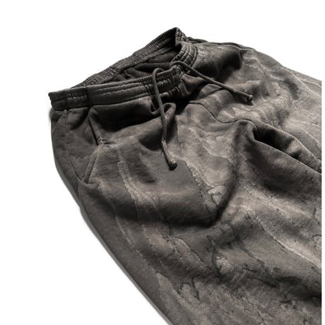 Los Angeles Apparel HF04DD 14oz Heavy Fleece Pants Drip Dye - Black