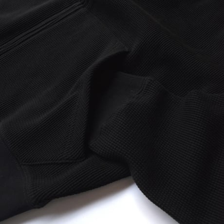 MADE BLANKS Snow Day Thermal Zip Hoodie - Black