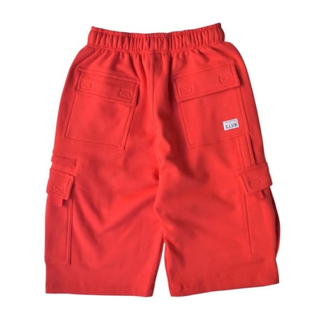Pro Club OG Cargo Sweat Shorts - RED