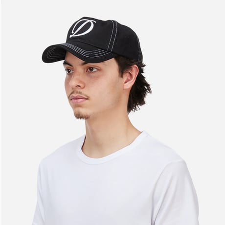 Dime Cursive Denim Worker Cap - Black washed