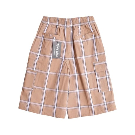Shaka Wear 5.6oz Plaid Shorts - Khaki
