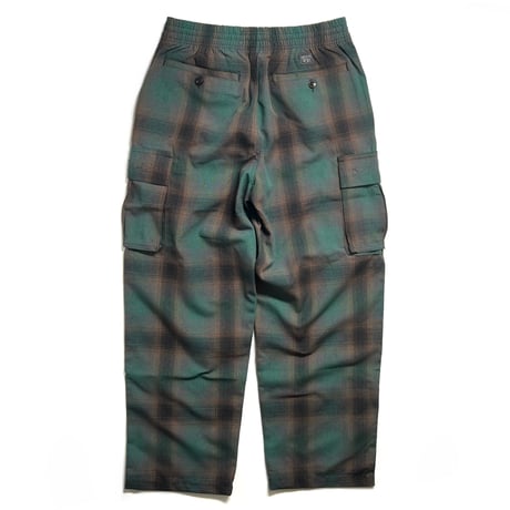 FB County Checker Cargo Pants - Black/Green