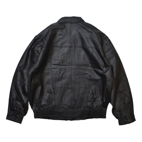[Deadstock] Genuine Italian Leather Jacket - Black
