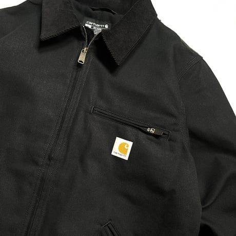 US Carhartt Relaxed Fit Duck Blanket-Lined Detroit Jacket - Black