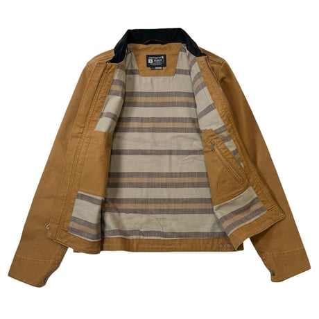 US Carhartt Re-Engineered Rugged Flex Relaxed Fit Duck Detroit Jacket - Brown