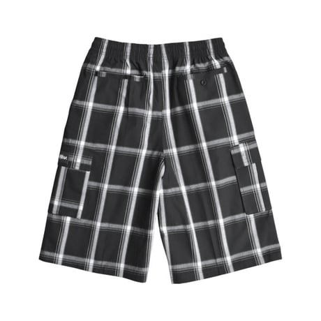 Shaka Wear 5.6oz Plaid Shorts - Black