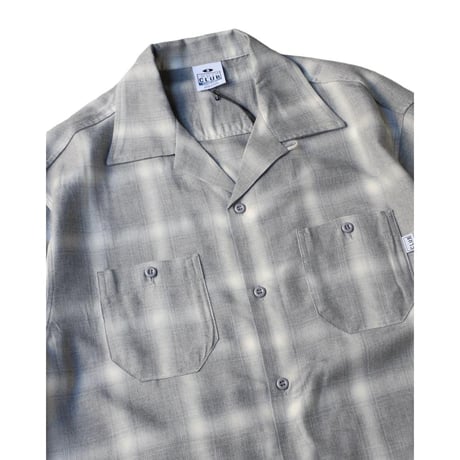 PRO CLUB Comfort Ombre Checker Short Sleeve Shirt - Heather Grey