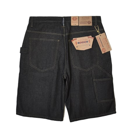 Kno-betta #999 Baggy Denim Painter Shorts - Raw Black