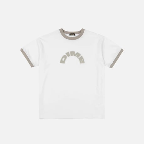 Dime Arch Ringer T-Shirt - White