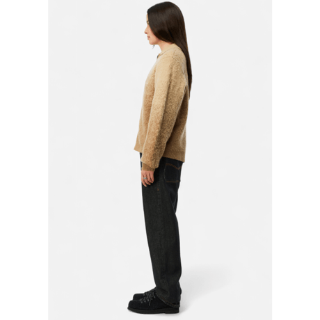 Dime Mohair Double Zip Knit - Camel
