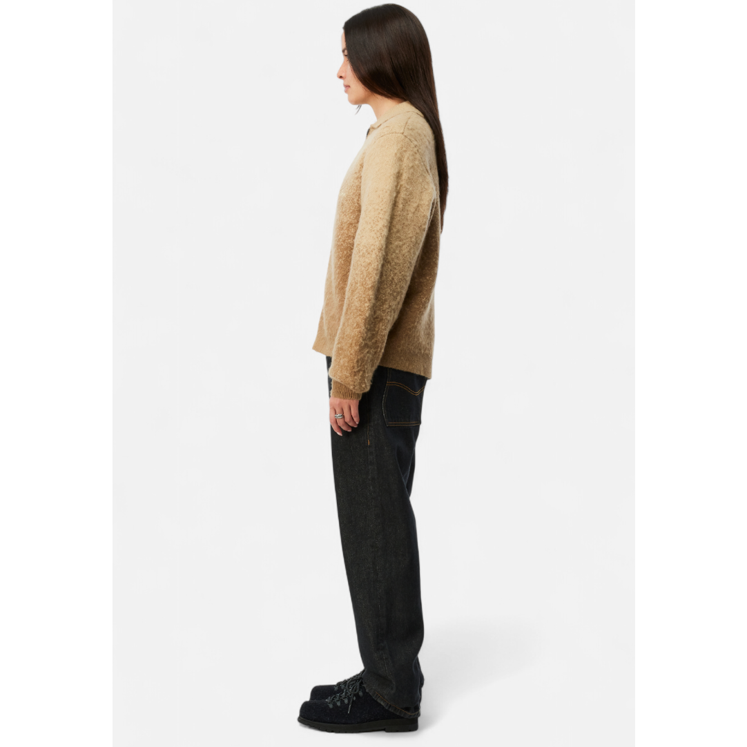 Dime Mohair Double Zip Knit - Camel | RULEZ