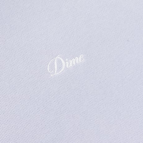 Dime Cursive Small Logo Hoodie - Gray Lavender