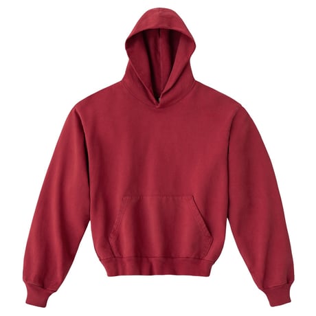 Los Angeles Apparel HF09GD 14oz Garment dyed Heavy Fleece Hoodie - Dark Red