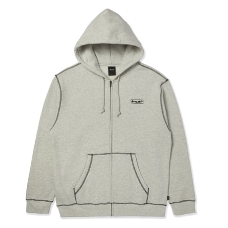 HUF Stretch Full Zip Hoodie - Ash