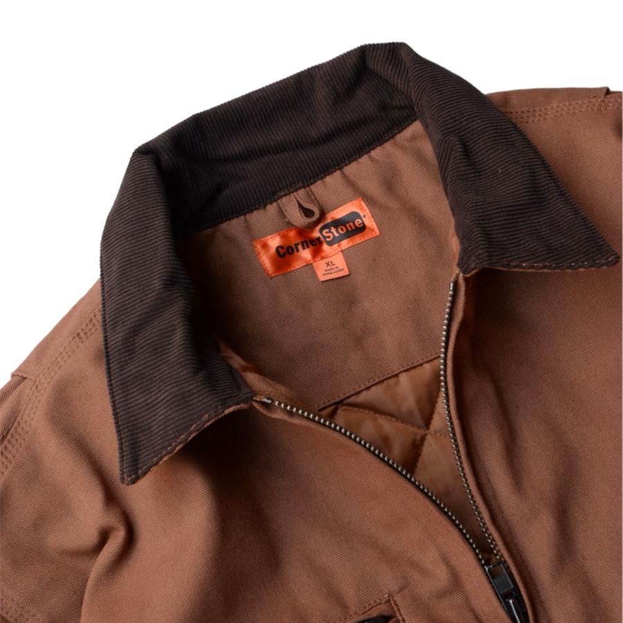 Stone  ブラウンジャケット Corner Stone Duck Cloth Work Jacket - Brown | R