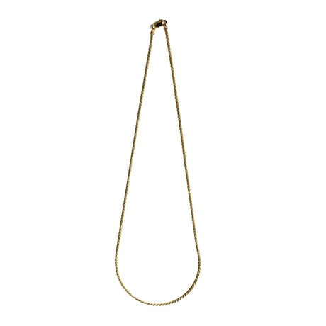 18k Gold Plated 1.5mm Rope Chain Necklace - Gold