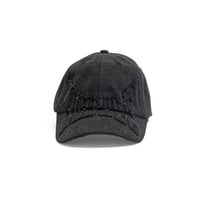 Hoddle Denim Aplique Cap - Black