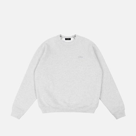 Dime Cursive Small Logo Crewneck - Ash