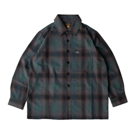 FB County L/S Checker Flanel Shirt - Black/Green
