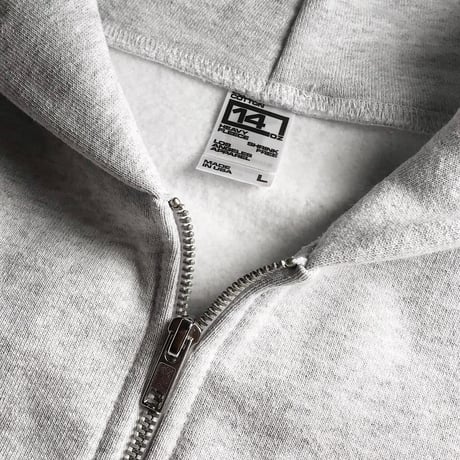 Los Angeles Apparel HF10 14oz Heavy Fleece Zip Up Hoodie - Ash