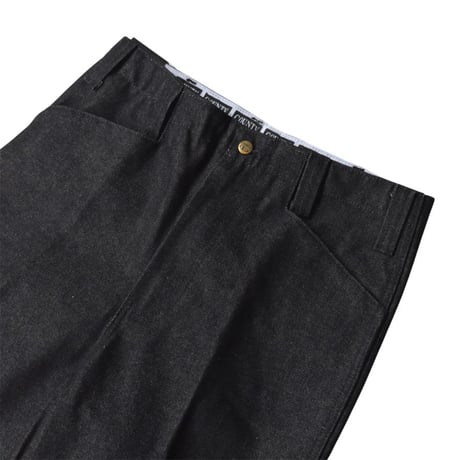 FB COUNTY Monster Cut Denim Pants - Black