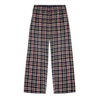 Los Angeles Apparel Cotton Flannel Lounge Pants - Navy/Gold/Red Plaid
