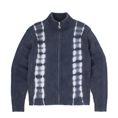 YARDSALE TIEDYE FULL ZIP - NAVY