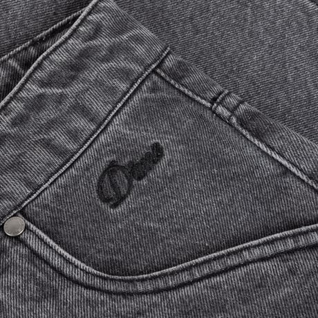 Dime Classic Denim Shorts - Faded black
