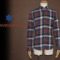 DOMESPAIR//Check shirt【Charcoal】