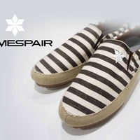 DOMESPAIR//ボーダースリッポンシューズ　Brown