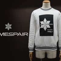 DOMESPAIR//Weserblick weight to Crew neck【WHITE】