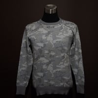 DOMESPAIR//Camouflage Sweater　【White】