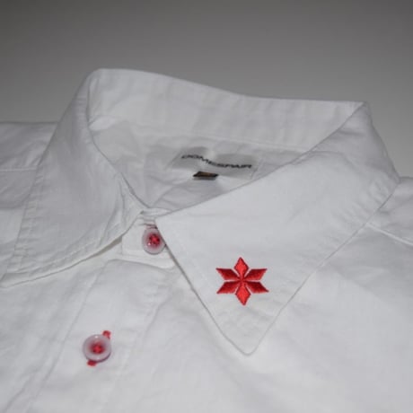 DOMESPAIR//Collar shirt 【WHITE】