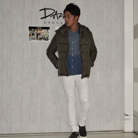 DOMESPAIR//stretch Biker pants【White】
