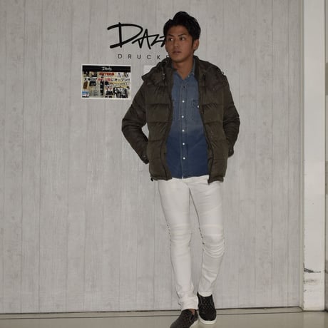 DOMESPAIR//stretch Biker pants【White】