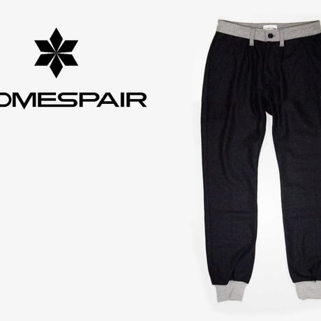 DOMESPAIR//Rib Pants　【Charcoal】
