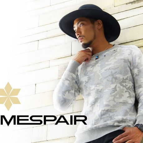 DOMESPAIR//Camouflage Sweater　【White】