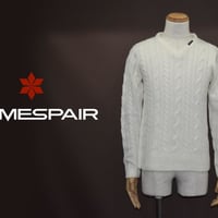 DOMESPAIR//V neck sweater 【WHITE】