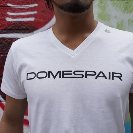 DOMESPAIR//VネックTシャツ White