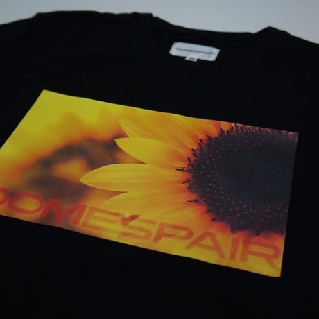 DOMESPAIR//Sunflower.PhotoT-shirt 【Black】