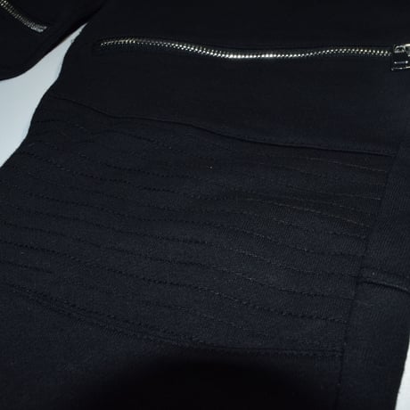 DOMESPAIR//zip（切替）Cut pants【Black】