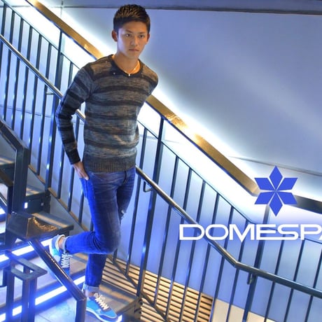 DOMESPAIR//Gradation Border Sweater 【Black】