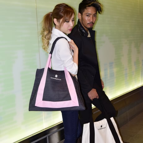 DOMESPAIR//Handmade denim bag 【Pink】