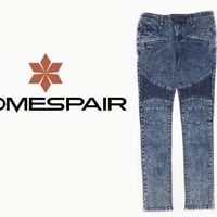 DOMESPAIR//stretch Biker pants【Navy】